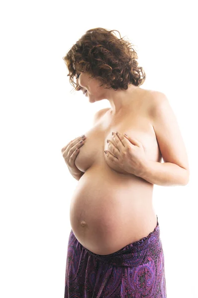 Mujer embarazada hermosa — Foto de Stock