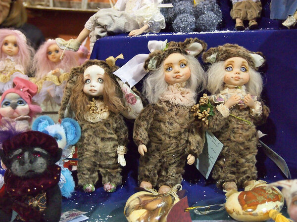 Dolls and toys on exhibition "Kiev TeddiLend"