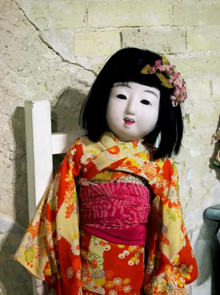 Japanese doll on exhibition "Kiev TeddiLend Royalty Free Stock Images