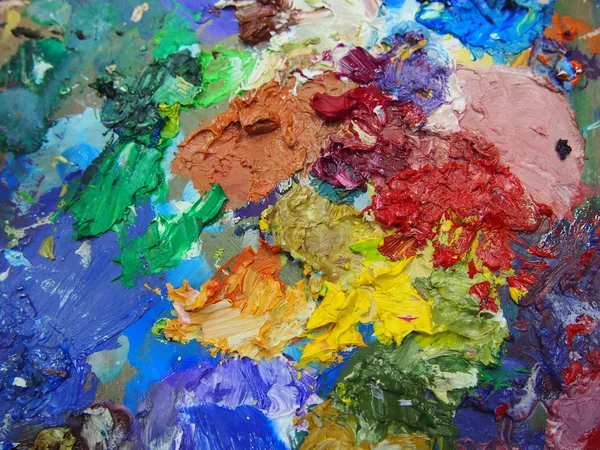 Mixed oil paint — Stock Photo, Image