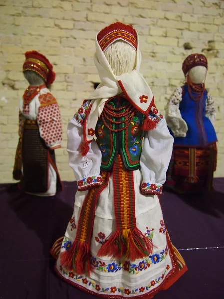 Vacklade dockor i ukrainska stil Royaltyfria Stockfoton