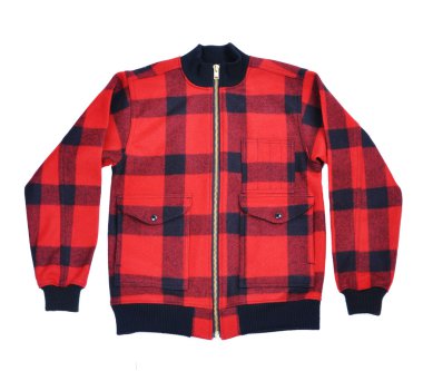 Kırmızı yün ceket