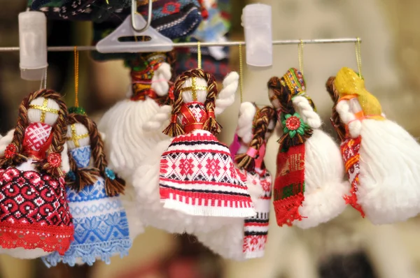 Muñecas artesanales tradicionales ucranianas —  Fotos de Stock