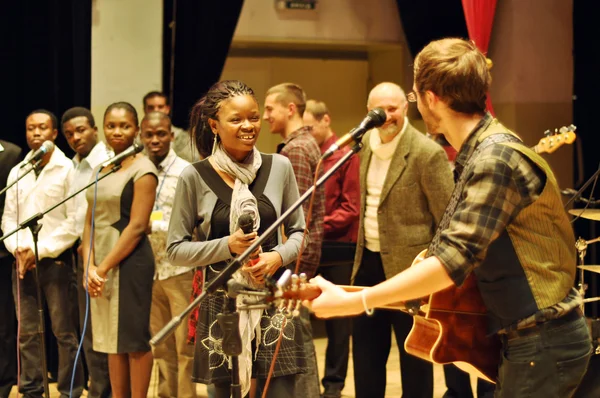 Christliche Sänger treten bei dem Konzert auf, das der CD "Duft göttlich" gewidmet ist Stockbild