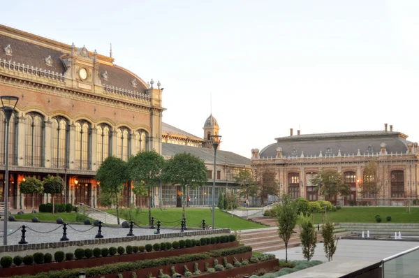 Nyugati Train Station in Budapest, Hungary. The Station was constructed by Gustafe Eiffel, architect of Eiffel tower. Royalty Free Stock Images