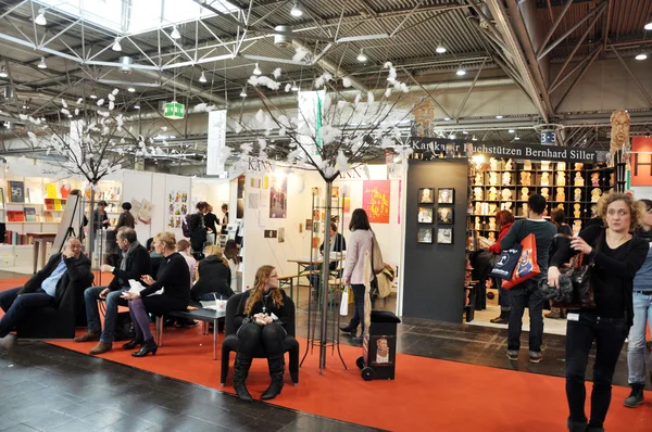 Publikumstag zur Leipziger Buchmesse — Stockfoto