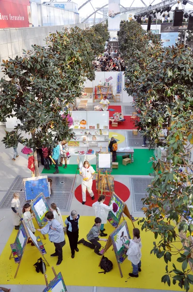 Kinderen gebied bij leipzig boekenbeurs — Stockfoto