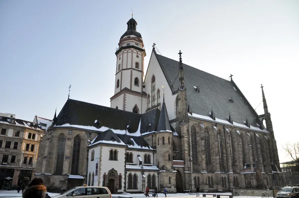 Thomaskirche en Leipzig, Sajonia, Alemania —  Fotos de Stock