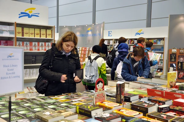 Publikumstag zur Leipziger Buchmesse — Stockfoto