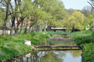 Baharda güzel bir park