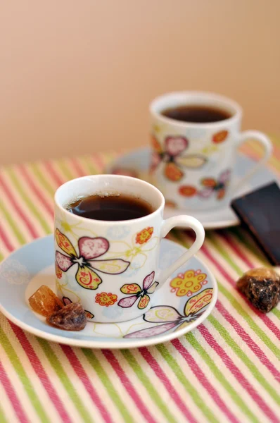 Deux petites tasses de café — Photo