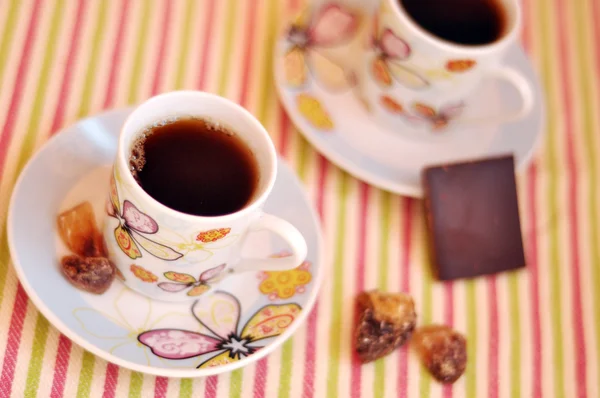 Zwei kleine Tassen Kaffee — Stockfoto