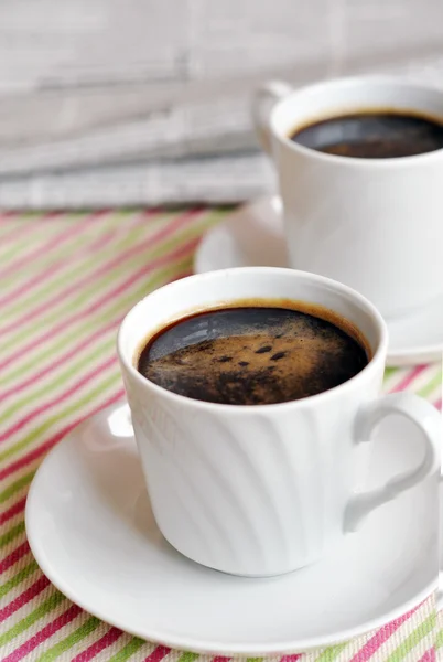 Dos tazas de café de la mañana — Foto de Stock