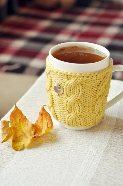 Tè caldo in una tazza — Foto Stock