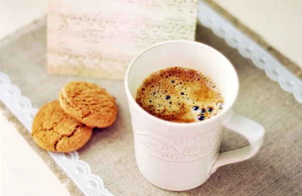 Aromatischer Morgenkaffee — Stockfoto