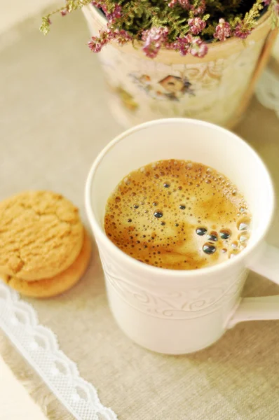 Aromatischer Morgenkaffee — Stockfoto