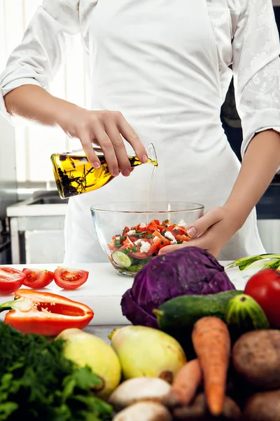 Mujer chef — Foto de Stock