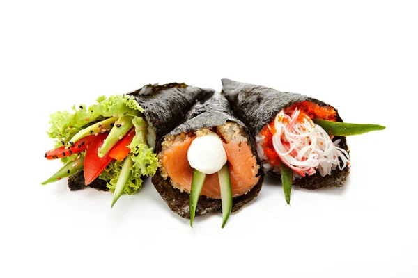 Conjunto de sushi Temaki — Fotografia de Stock