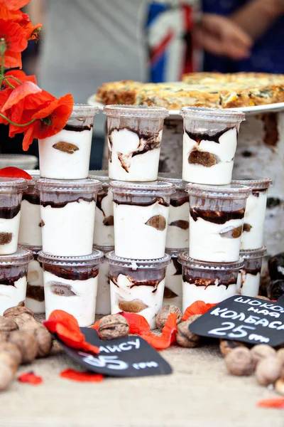 Tiramisú en un vaso — Foto de Stock