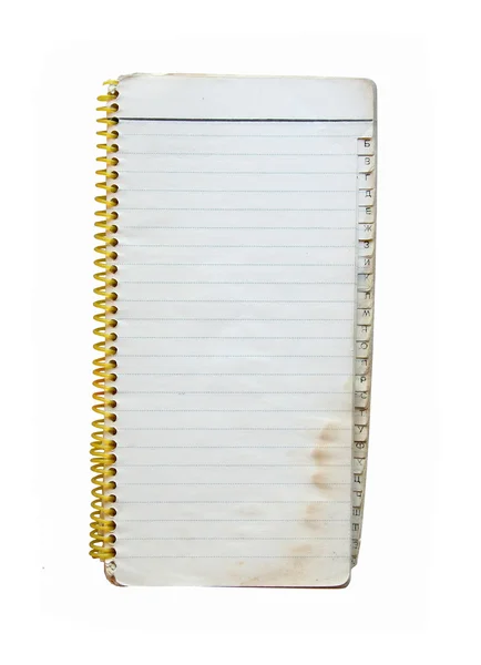 eski defter izole
