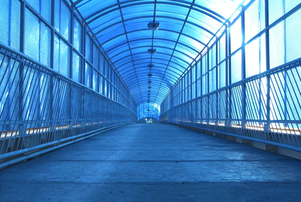 Синій тунель Стокове Зображення