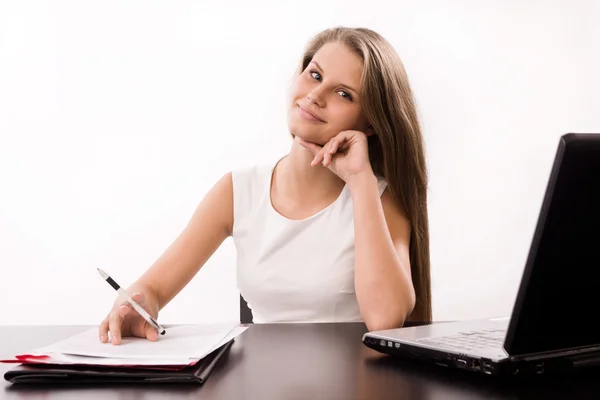 Confident business woman in a office — Stock Photo, Image