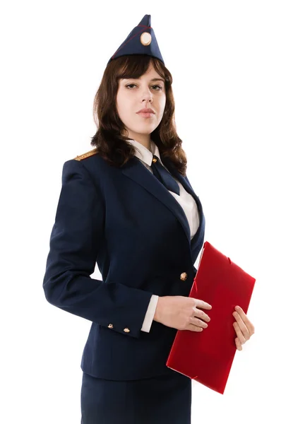 Een vrouw officier — Stockfoto