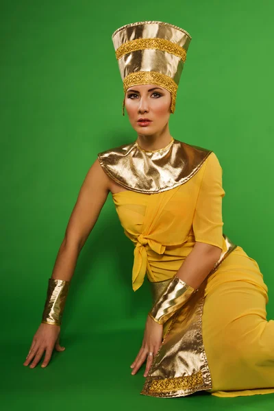 Kostüm Firavun'un Mısır kadın — Stok fotoğraf