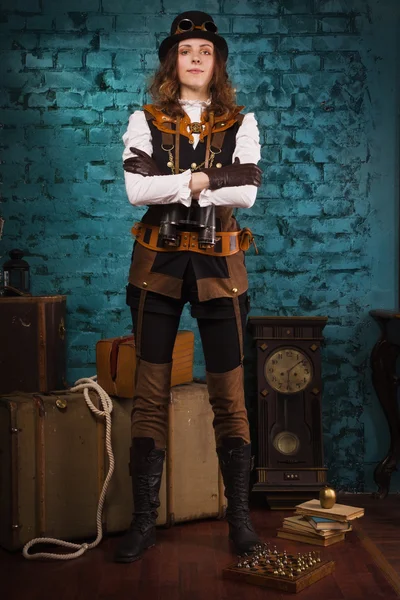 Steam punk Tjej — Stockfoto