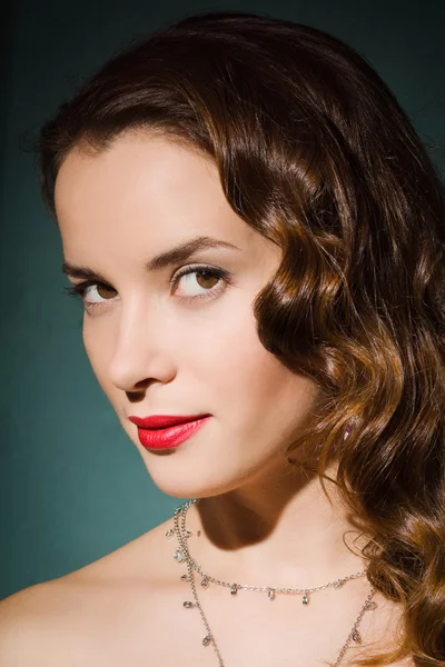 Modieuze vrouwen met vintage stijl make-up — Stockfoto