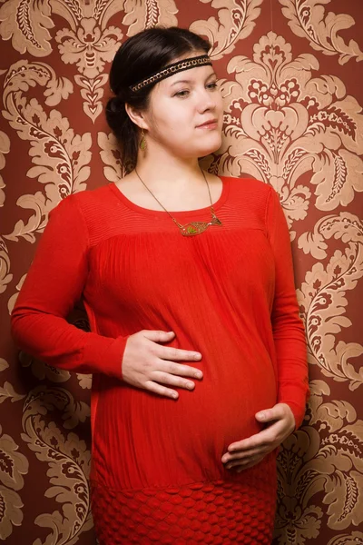 Gravid kvinne – stockfoto