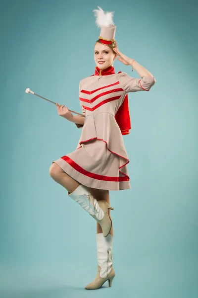 Majorettes flicka — Stockfoto