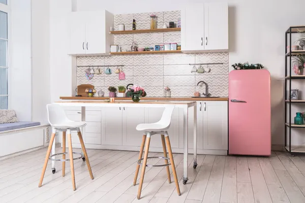 Pinup Concept Keuken Interieur Vintage Styl — Stockfoto