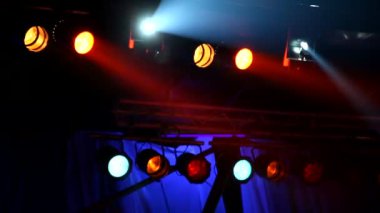 duman soyut disko ışıkları