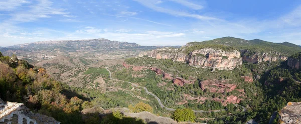 Panoramic view of mountain canyon — Stock Photo, Image