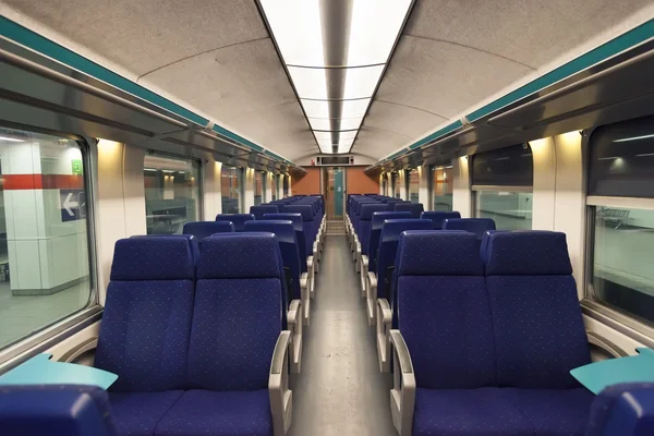 Second class wagon interior — Stock Photo, Image