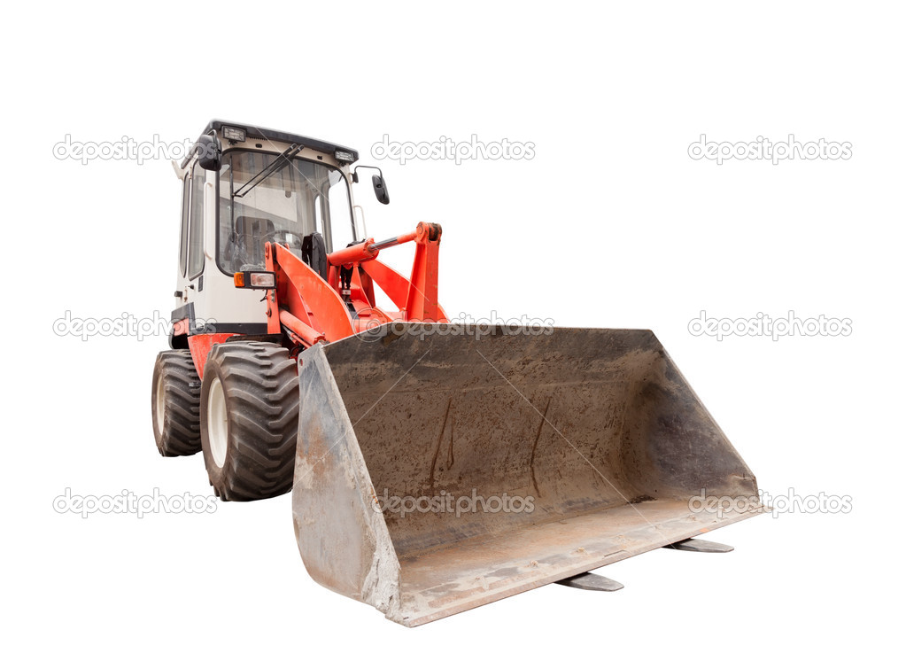 Excavator with hydraulic shovel