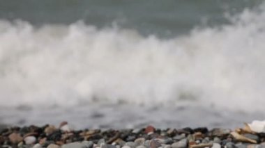 odak değiştirmenin dalgalar deniz kayalık plaj