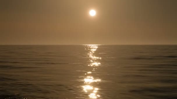 Sunset timelapse on the Black sea near Batumi, Georgia — Stock Video