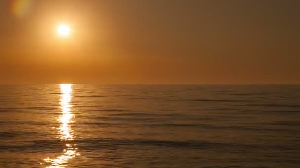 Solnedgång timelapse på Svarta havet nära batumi, Georgien — Stockvideo