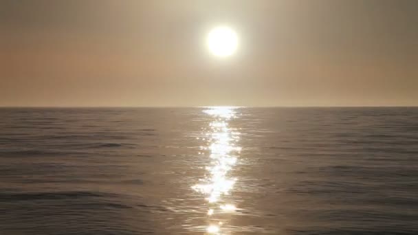 Coucher de soleil sur la mer Noire près de Batoumi, Géorgie — Video