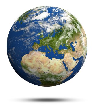 Planet Earth 3d render