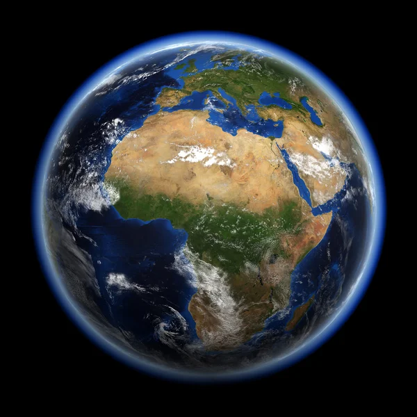 Earth 3d vykreslení — Stock fotografie