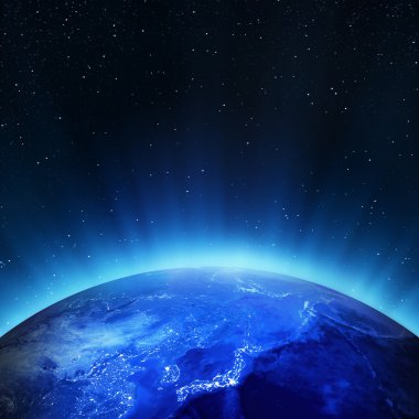 Japonya şehir ışıkları