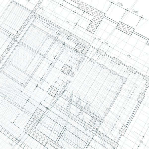 Plano de arquitectura — Fotografia de Stock