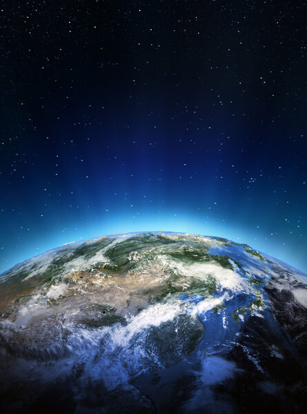 East Asia from space