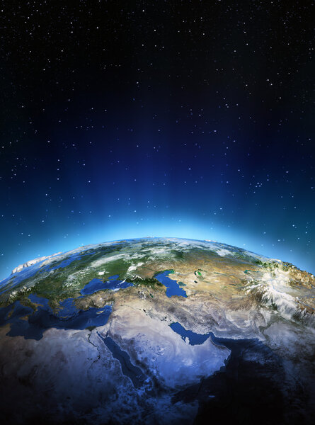 Middle East from space