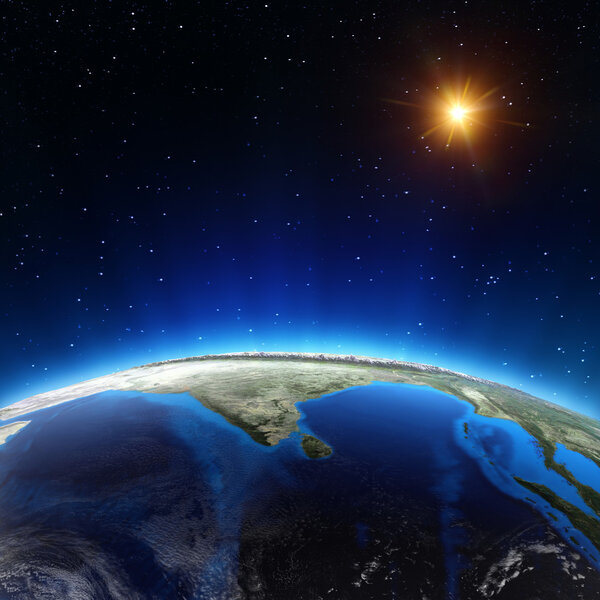 Индийский океан из космоса
