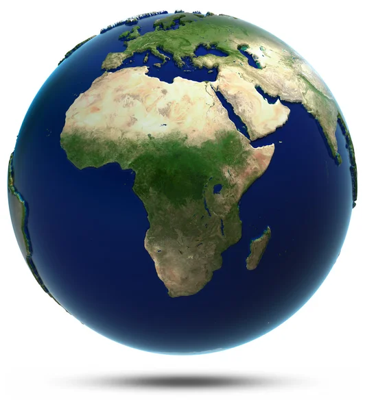 África mapa desde el espacio —  Fotos de Stock