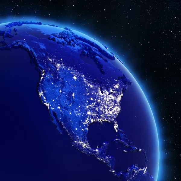 USA från rymden — Stockfoto